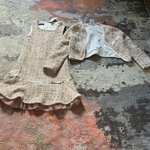 Kids dress size:8 97% polyester and 3% cotton color:pink Brand: Biscotti